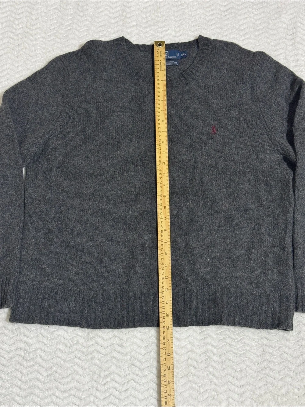 VTG Polo Ralph Lauren Sweater Crewneck Size XXL Mens Merino Wool Rabbit Hair